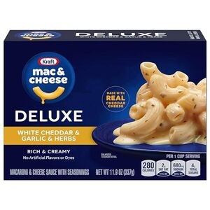 Kraft Deluxe White Cheddar & Garlic & Herbs Macaroni & Cheese Dinner (11.9 oz Box)