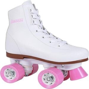 Chicago Skates Girls Rink Roller Skate - White Youth Quad Skates