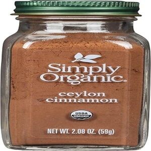 Simply Organic Ceylon Ground Cinnamon, 2.08 Ounce, Non-GMO Organic Cinnamon Powder