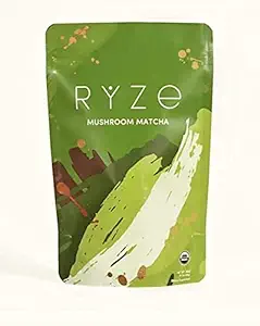XPRESS ECOMMERCE Organic RYZE MUSHROOM MATCHA COFFEE NWT 180g- 30 Servings Instant Coffee 6.34 Ounce (Pack of 1)