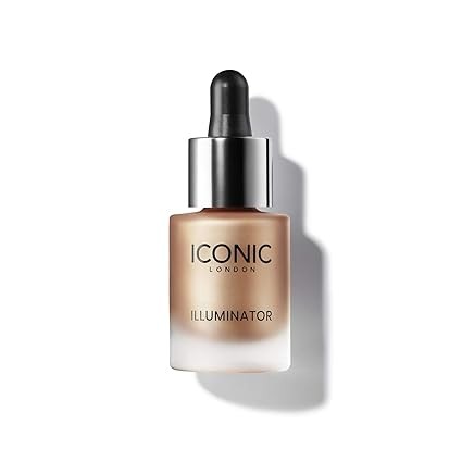 ICONIC LONDON Illuminator | Liquid Highlighter for a Radiant Glow, Cruelty-Free, Vegan Makeup, ORIGINAL (Champagne Shimmer) 13.5ml / 0.45 fl oz