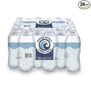 Office Depot® Brand Purified Water, 16.9 Oz, Case Of 24 Bottles