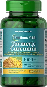 Puritan's Pride Turmeric Curcumin, 1000mg, 120 Rapid Release Capsules