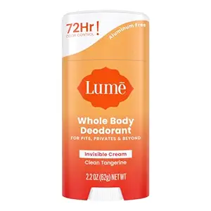 Lume Invisible Cream Stick - 2.2 ounce (Clean Tangerine)